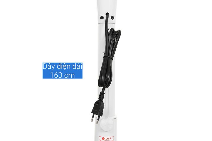 Quạt đứng Sharp PJ-S40RV-WH 50W - Quạt điện tích hợp 3 tốc độ gió, điều chỉnh chiều cao, thiết kế sang trọng cho không gian sống hiện đại