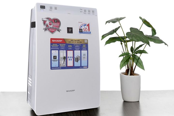Máy lọc không khí Sharp KC-F30EV-W 21m2 - Thiết kế sang trọng, công nghệ Plasmacluster ion, phù hợp cho phòng nhỏ, bảo vệ sức khỏe gia đình