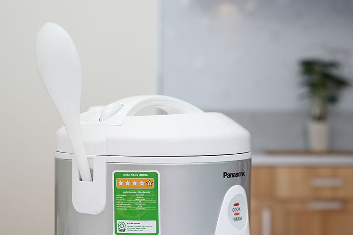 Nồi Cơm Điện Panasonic SR-MEV10LRA 1L Màu Ghi - Nấu Cơm Nhanh, Chống Dính, Phù Hợp Gia Đình Nhỏ - Quà Tặng Thích Hợp