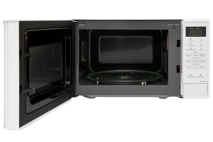 Lò Vi Sóng Panasonic NN-ST25JWYUE 20L - Thiết Kế Trắng Sang Trọng, Đa Chức Năng Hâm, Nấu, Rã Đông, Điều Khiển Điện Tử Tiếng Việt