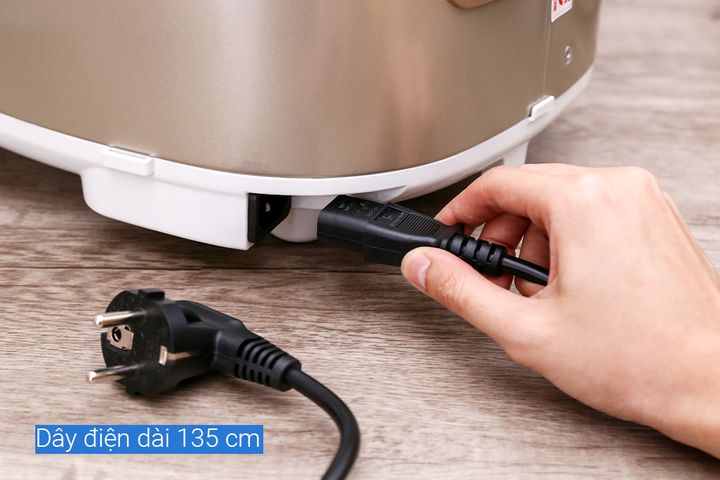Nồi Cơm Điện Sharp KS-TH18-GL 1.8 Lít - Sang Trọng, Hẹn Giờ Thông Minh, Công Nghệ Nấu 3D, Dùng Cho 4-6 Người