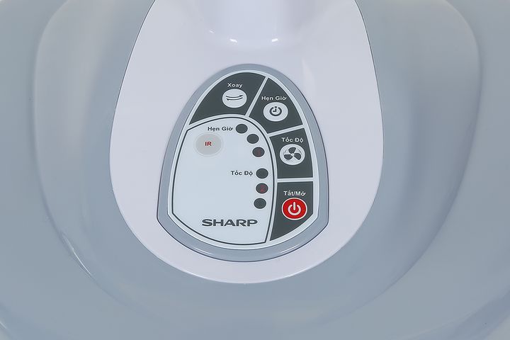 Quạt đứng Sharp PJ-L40RV-LG 50W - Quạt lửng 40cm điều chỉnh chiều cao, 3 tốc độ gió, điều khiển từ xa tiện lợi, thiết kế sang trọng
