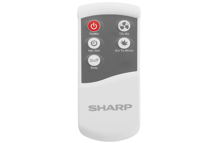 Quạt đứng Sharp PJ-L40RV-LG 50W - Quạt lửng 40cm điều chỉnh chiều cao, 3 tốc độ gió, điều khiển từ xa tiện lợi, thiết kế sang trọng