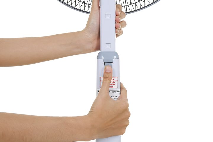 Quạt đứng Sharp PJ-L40RV-LG 50W - Quạt lửng 40cm điều chỉnh chiều cao, 3 tốc độ gió, điều khiển từ xa tiện lợi, thiết kế sang trọng