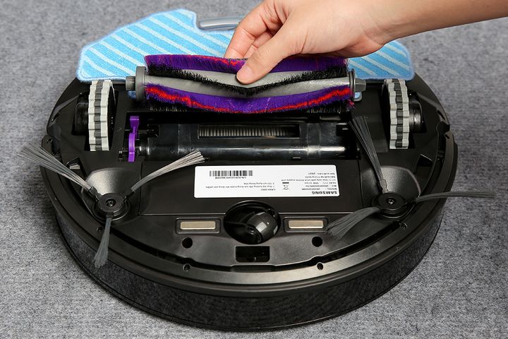 Robot Hút Bụi Lau Nhà Samsung VR05R5050WK/SV 55W - Thiết Kế Gọn Nhẹ, Công Suất 4200 Pa, Điều Khiển Qua Ứng Dụng Thông Minh