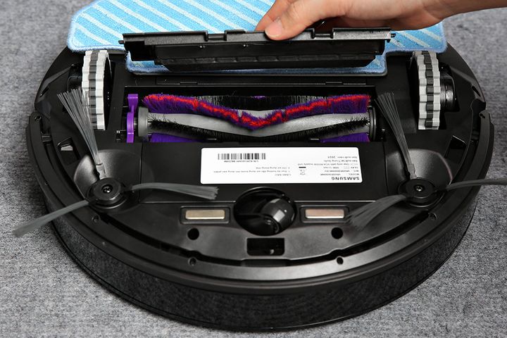 Robot Hút Bụi Lau Nhà Samsung VR05R5050WK/SV 55W - Thiết Kế Gọn Nhẹ, Công Suất 4200 Pa, Điều Khiển Qua Ứng Dụng Thông Minh