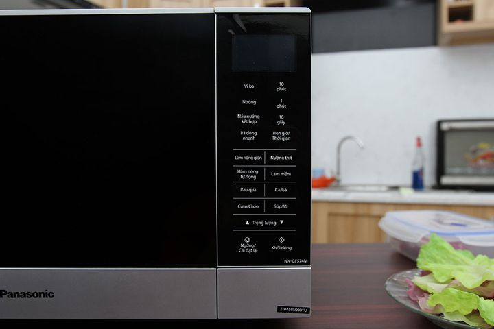 Lò Vi Sóng Panasonic NN-GF574MYUE 27L Inverter Nướng - Thiết Kế Hiện Đại, Tiết Kiệm Năng Lượng, Dùng Cho Gia Đình