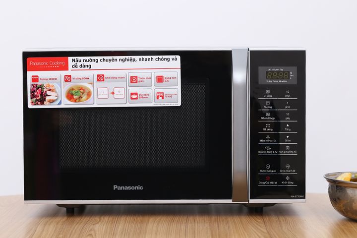 Lò Vi Sóng Đa Năng Panasonic NN-GT35HMYUE 23L - Hâm Nóng, Nấu, Nướng Thực Phẩm Thông Minh, Thiết Kế Sang Trọng, Dễ Sử Dụng