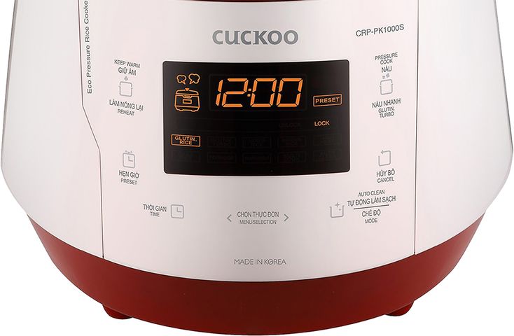 Nồi Cơm Điện Tử Cuckoo CRP-PK1000S 1.8L - Đa Chức Năng Nấu, Thiết Kế Hiện Đại, Dùng Cho Gia Đình 4-6 Người