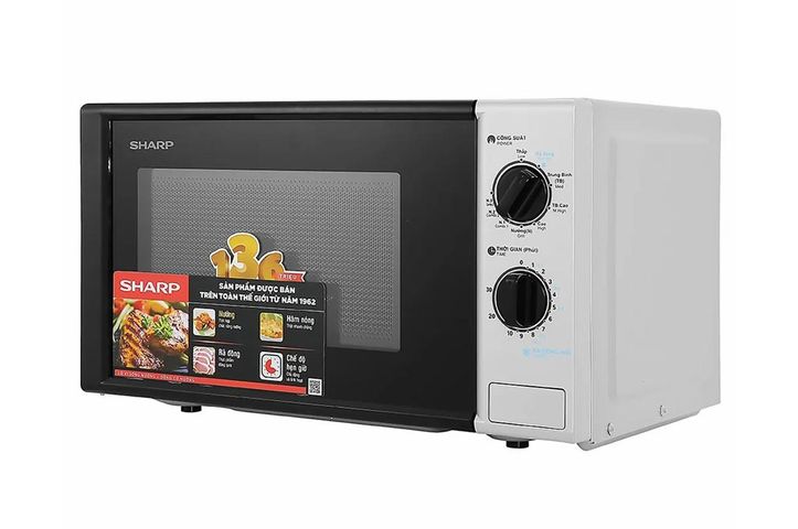 Lò Vi Sóng Sharp R-G225VN-BK 20 Lít Có Nướng - Thiết Kế Nhỏ Gọn, Đa Năng, Thích Hợp Cho Gia Đình Nhỏ, Tiện Lợi Trong Nấu Ăn