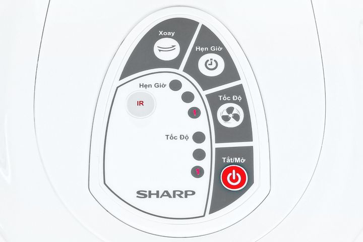 Quạt đứng Sharp PJ-L40RV-WH 50W - Quạt 3 cánh 40cm có điều khiển từ xa, hẹn giờ, thiết kế nhỏ gọn, an toàn và tiết kiệm điện cho gia đình.