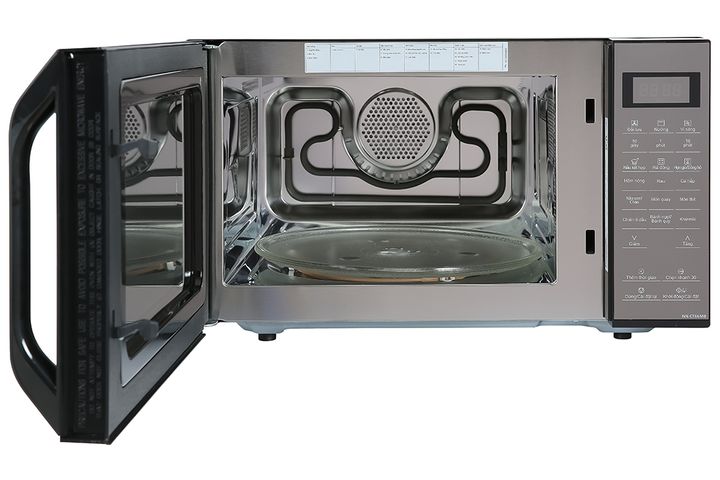 Lò Vi Sóng Nướng Panasonic NN-CT66MBYUE 27L - Công Suất 900W/1400W, Thiết Kế Sang Trọng, Chế Độ Nấu Đa Dạng, Khóa Trẻ Em