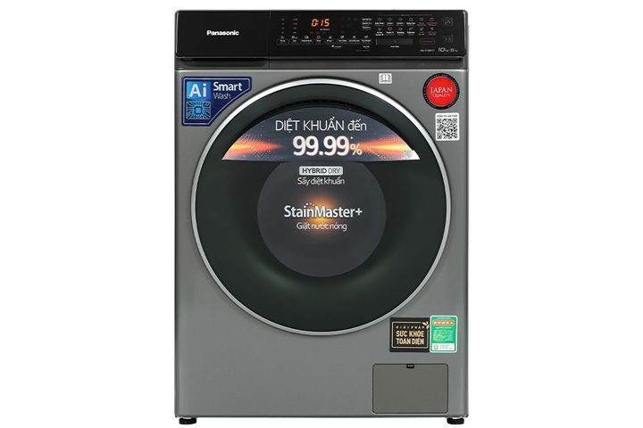 Máy giặt sấy Panasonic NA-S106FC1LV Inverter giặt 10kg sấy 6kg