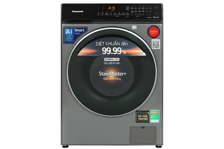 Máy giặt sấy Panasonic NA-S96FC1LVT inverter giặt 9kg sấy 6kg