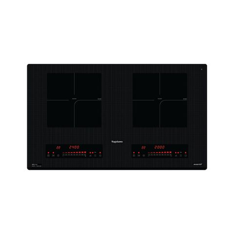 Bếp Từ Đôi Nagakawa NK2C03M - Công Suất 4400W, 2 Vùng Nấu Nhạy Cảm Với Công Nghệ Inverter Tiết Kiệm Điện, Booster Siêu Nhanh