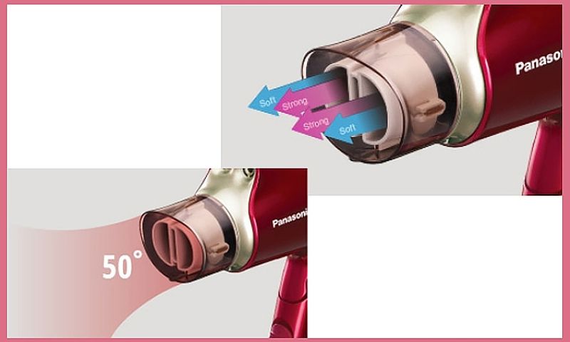 Máy Sấy Tóc Panasonic EH-NA45RP645 1600W - Hai Chế Độ Sấy, Thiết Kế Gập Gọn, Đầu Sấy Kép Giúp Tóc Khô Nhanh Hơn