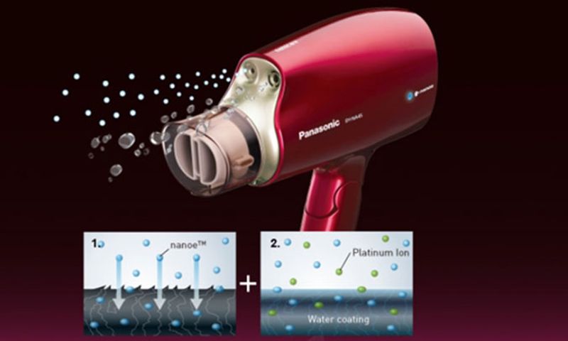 Máy Sấy Tóc Panasonic EH-NA45RP645 1600W - Hai Chế Độ Sấy, Thiết Kế Gập Gọn, Đầu Sấy Kép Giúp Tóc Khô Nhanh Hơn