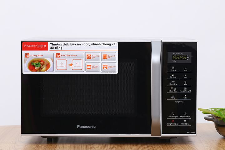 Lò Vi Sóng Panasonic NN-ST34HMYUE 25L 800W - Thiết Kế Sang Trọng, Bảng Điều Khiển Tiếng Việt, Chức Năng Nấu Tự Động