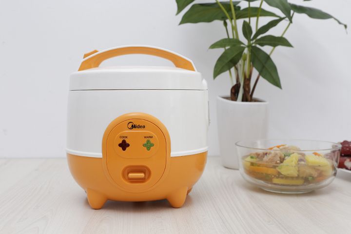 Nồi cơm điện Midea MR-CM06SD 0.6 Lít - Nhỏ Gọn, Chất Liệu Nhôm Chống Dính, Phù Hợp Cho 1-2 Người, Nấu Cơm Tơi Ngon