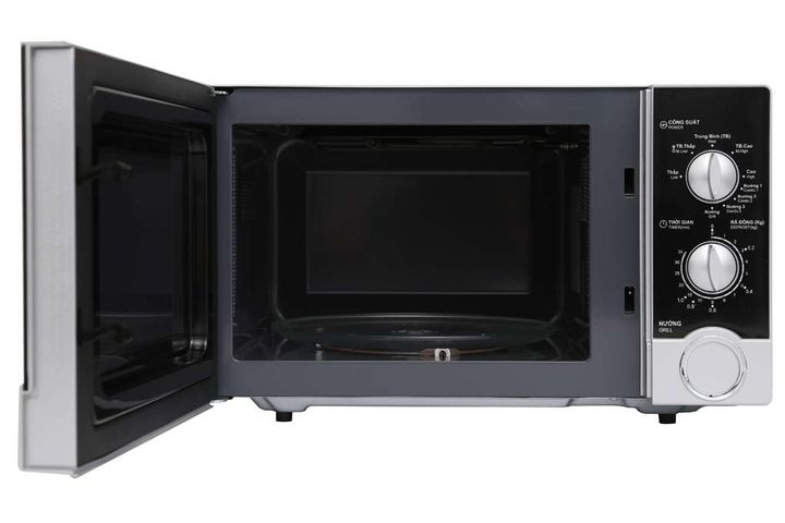 Lò Vi Sóng Cơ Có Nướng Sharp R-G302VN-S 23 Lít - Hẹn Giờ 35 Phút, Công Suất 800W, Thiết Kế Đơn Giản, Tiện Dụng Cho Gia Đình Nhỏ