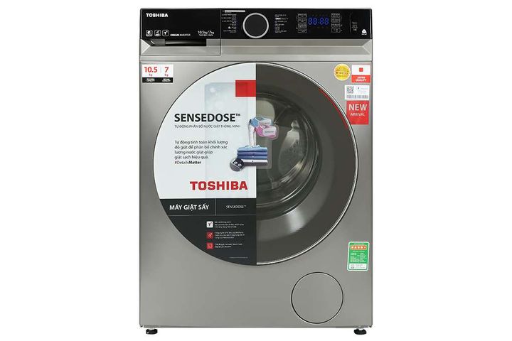 Máy giặt sấy Toshiba TWD-BM115GF4V(SK) Inverter 10.5kg/7kg