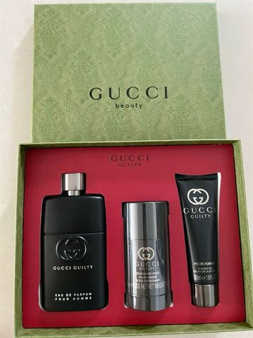 Set Gucci Guilty Pour Homme EDP( NH90ML+ ST50ML+LKM70G)