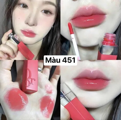 Son Dior Addict 451 Natural Peach - Son Dưỡng Môi Sang Trọng, Mịn Mướt, Đa Dạng Bảng Màu Thời Thượng - Quà Tặng Lý Tưởng
