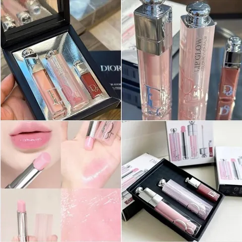 Set son Dior Addict Natural Glow Lip Essentials - 3 cây