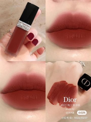Son kem Dior 820 Rouge Forever Liquid Fullbox mini 2.8ml