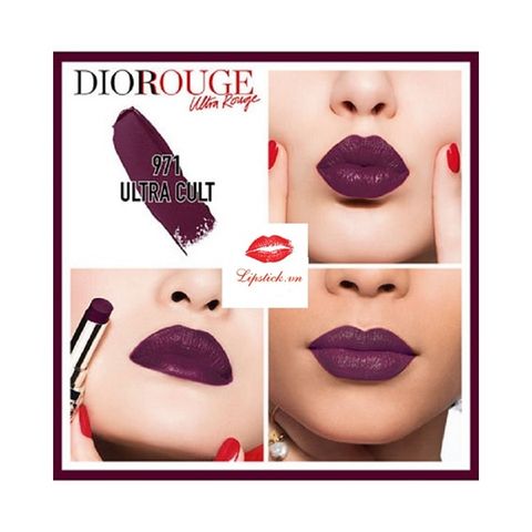 Son Dior 971 Ultra Rouge - Son Môi Cao Cấp Dưỡng Ẩm, Đỏ Cổ Điển Thời Trang, Quà Tặng hoàn Hảo cho Các Tín Đồ Làm Đẹp
