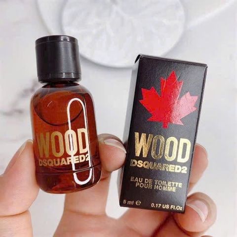 Nước Hoa Nam DSQUARED2 Wood Pour Homme EDT 5ml - Hương Gỗ Sang Trọng, Phong Cách Hiện Đại, Quà Tặng Lý Tưởng