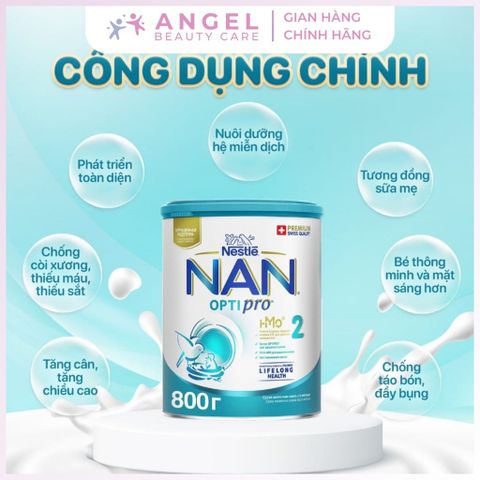 Sữa Nan Nga Optipro Nestle Số 2 800g - Dinh Dưỡng Tốt Cho Bé