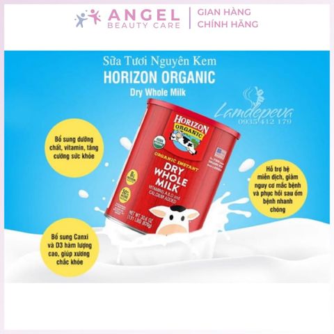 Sữa Tươi Horizon Organic Dry Whole Milk Dạng Bột 870g