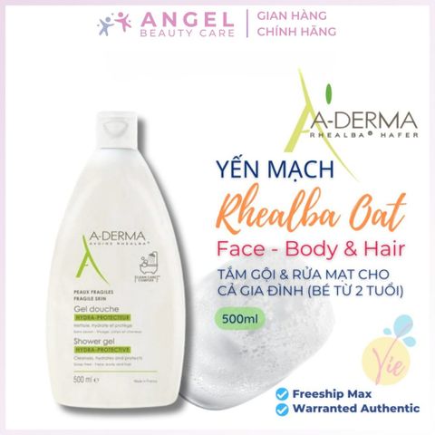 Sữa tắm giảm mụn lưng A Derma 500ml bản Pháp
