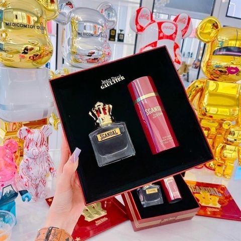 Set Nước Hoa Jean Paul Gaultier Scandal Pour Homme EDT 100ml & Xịt Body 150ml - Hương Thơm Quyến Rũ Dành Cho Nam