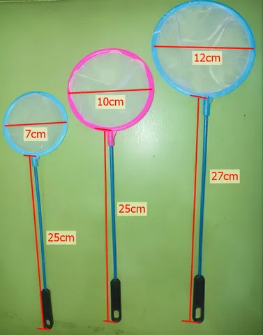 Vợt tròn lưới nano siêu mịn 7-12cm - Vợt bắt cá Artemia chất lượng cao cho hồ cá cảnh