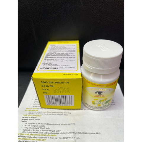 Viên nang Sáng Mắt-F Fitoga - Tăng cường thị lực, bảo vệ mắt khỏe mạnh (40 viên)