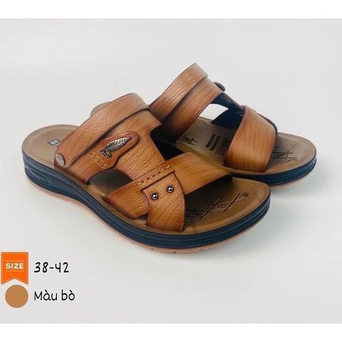 Dép Quai Hậu Nam Da Cao Cấp - Sandal Thời Trang Đi Làm, Đi Chơi Sang Trọng 0A3, Phong Cách Thanh Lịch Cho Nam