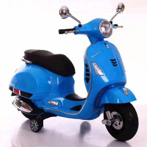 Xe máy điện Vespa Q168 cho bé - Xe tay ga trẻ em an toàn với đèn LED, âm nhạc, chất liệu nhựa PP, kích thước 102 x 50.5 x 75.5 cm