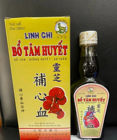 Linh Chi Bổ Tâm Huyết Thái Hòa 280ML - Hỗ Trợ Giấc Ngủ Ngon, Giảm Căng Thẳng, An Thần Tự Nhiên, Dưỡng Tâm và Sức Khỏe