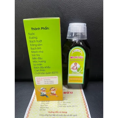 Nhi Chí Bửu Sùng Nguyên Thực Phẩm Chức Năng Giảm Tiết Mồ Hôi Trộm 160ML - Dành Cho Trẻ Em Từ 5 Tháng Đến 10 Tuổi