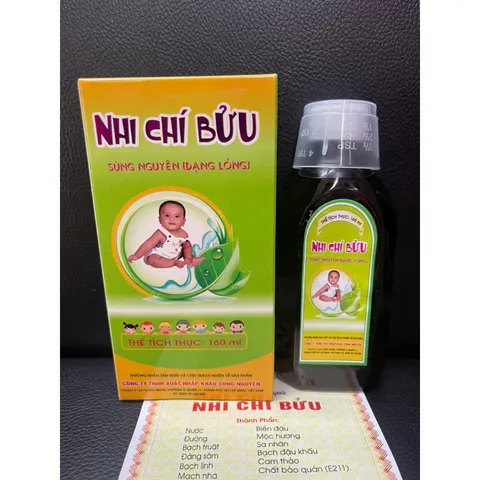Nhi Chí Bửu Sùng Nguyên Thực Phẩm Chức Năng Giảm Tiết Mồ Hôi Trộm 160ML - Dành Cho Trẻ Em Từ 5 Tháng Đến 10 Tuổi