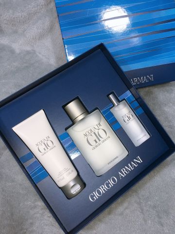 Set Giorgio Armani Acqua di Gio Pour Homme EDT 100 ml + EDT 15 ml + LKM 75 g