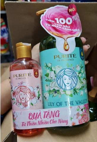 Sữa Tắm Purité 850ML + 250ML - Dưỡng Ẩm Da, Hương Thơm Tự Nhiên, Phù Hợp Mọi Loại Da, Mỹ Phẩm Cao Cấp Mỹ