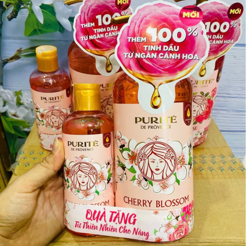 Sữa Tắm Purité 850ML + 250ML - Dưỡng Ẩm Da, Hương Thơm Tự Nhiên, Phù Hợp Mọi Loại Da, Mỹ Phẩm Cao Cấp Mỹ