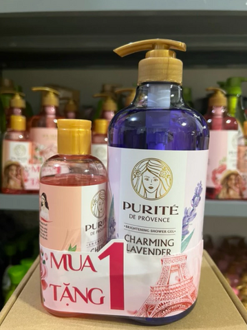 Sữa Tắm Purité 850ML + 250ML - Dưỡng Ẩm Da, Hương Thơm Tự Nhiên, Phù Hợp Mọi Loại Da, Mỹ Phẩm Cao Cấp Mỹ