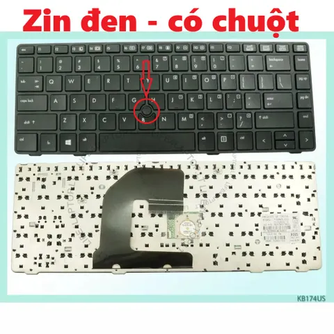 Bàn Phím Thay Thế Laptop HP EliteBook 8460p 8460w 8470p 8470w - US Layout, Độ Nhạy Cao, Chất Lượng Bền Bỉ, Phụ Kiện Máy Tính