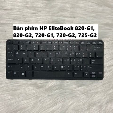 Bàn phím HP EliteBook 820-G1, 820-G2, 720-G1, 720-G2, 725-G2 - Linh kiện máy tính chất lượng cao, Bàn phím màu đen rõ nét