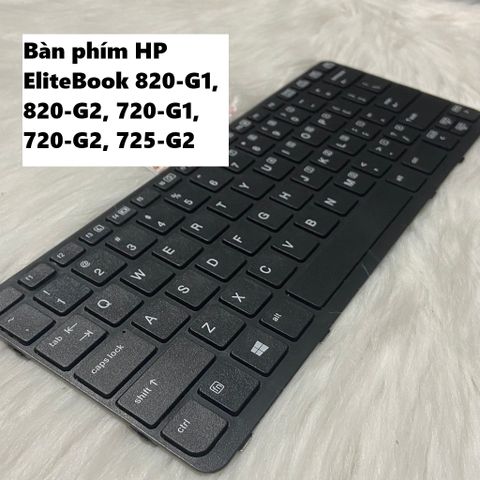 Bàn phím HP EliteBook 820-G1, 820-G2, 720-G1, 720-G2, 725-G2 - Linh kiện máy tính chất lượng cao, Bàn phím màu đen rõ nét