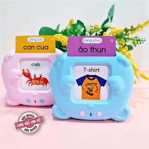 Máy Đọc Thẻ Flashcard Song Ngữ Anh Việt - Đồ Chơi Giáo Dục Sớm Cho Bé, 224 - 510 Từ Vựng Học Tiếng Anh Dễ Dàng
